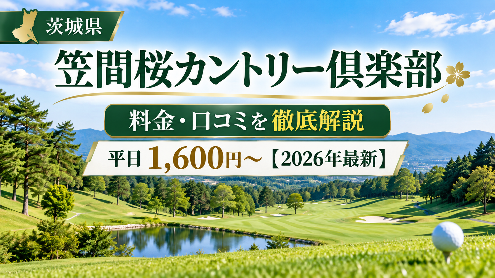 笠間桜カントリー倶楽部の料金・口コミ｜平日1,600円～は本当？