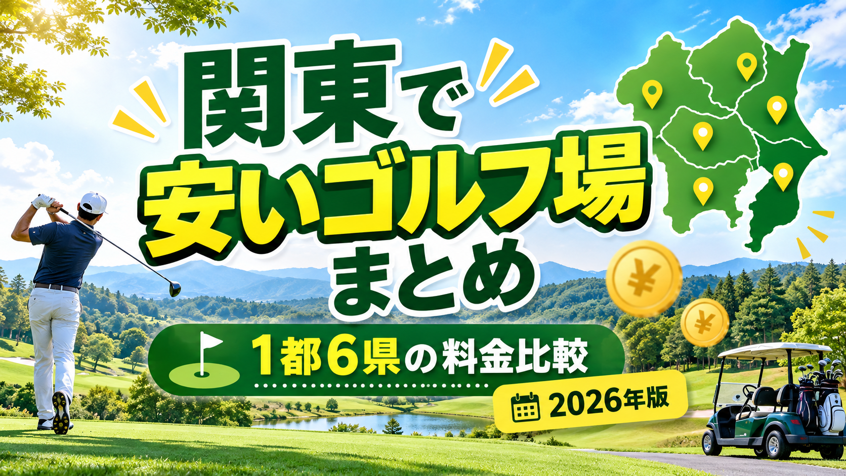 関東で安いゴルフ場おすすめ15選｜7都県の平日料金を比較【2026年】